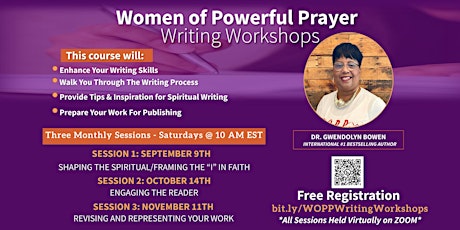 Imagen principal de Women of Powerful Prayer (W.O.P.P.) Writing Workshops