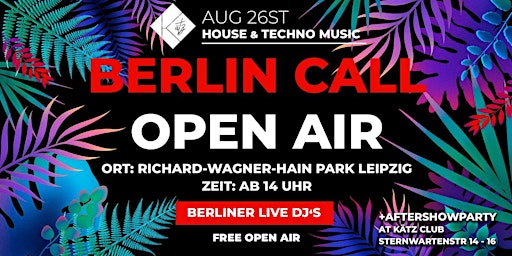 Kätz Outside - BERLIN CALL - Open Air  primärbild