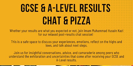 Hauptbild für GCSE and A-Level Results Chat & Pizza