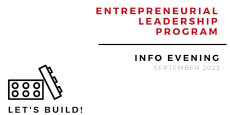 Image principale de Entrepreneurial Leadership Program Info Evening