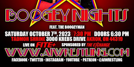 Primaire afbeelding van Absolute Intense Wrestling  Presents "Boogey Nights"