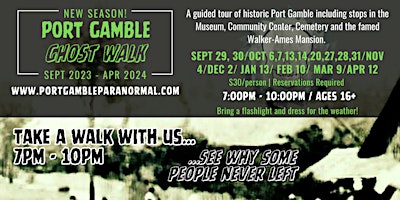 Hauptbild für Port Gamble Ghost Walk Tours 2023-2024