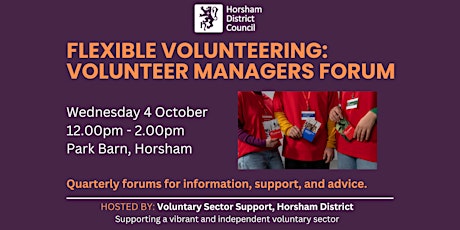 Volunteer Managers Forum: Flexible Volunteering primary image