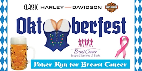 Primaire afbeelding van Ok-OO-berfest Poker Run for Breast Cancer Support Services of Berks