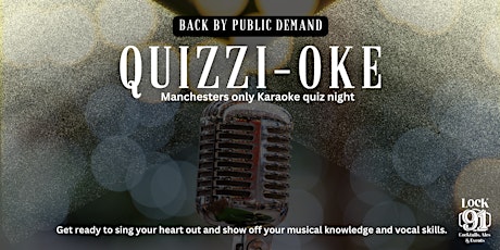 Imagen principal de QUIZZI-OKE Manchesters ONLY karaoke quiz night.