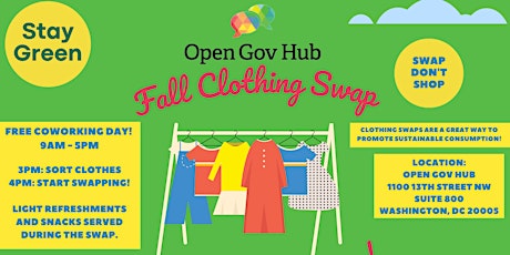 Hauptbild für Fall Clothing Swap and Free Coworking Day!