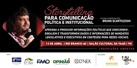 Imagem principal do evento Storytelling para Comunicação Política - Rio Branco (AC)