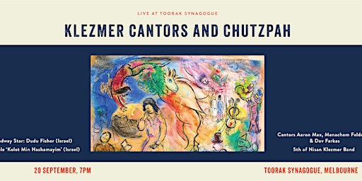 Live at Toorak Synagogue: Klezmer, Cantors and Chutzpah! primary image
