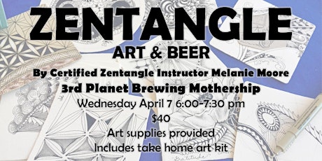 Zentangle Art & Beer at 3rd Planet Brewing primary image