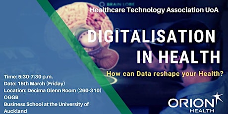 Digitalisation in Health -- How can data reshape your health?  primary image