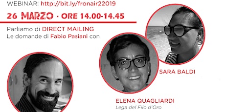 Immagine principale di Fundraiser on Air: webinar con Elena Quagliardi e Sara Baldi 