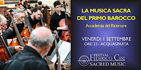 LA MUSICA SACRA DEL PRIMO BAROCCO primary image