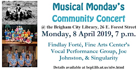 Musical Monday's Community Concert primary image