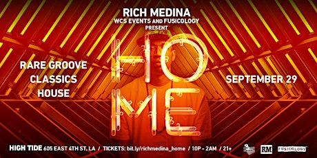 Primaire afbeelding van HOME!  A Special night with Rich Medina!