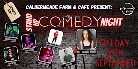 Imagen principal de Stand up Comedy Night - LIVE at Caldermeade Farm & Cafe