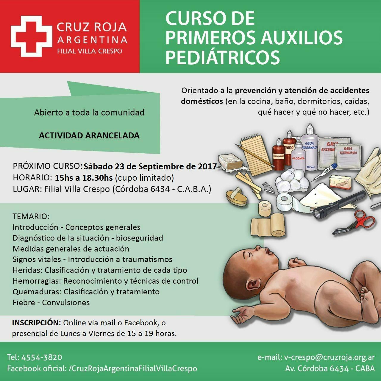 Curso de RCP en Cruz Roja (23-05-19) - Duración 4 hs.