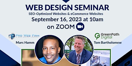 Web Design Seminar with Pro Web Firm & Green Path Digital primary image