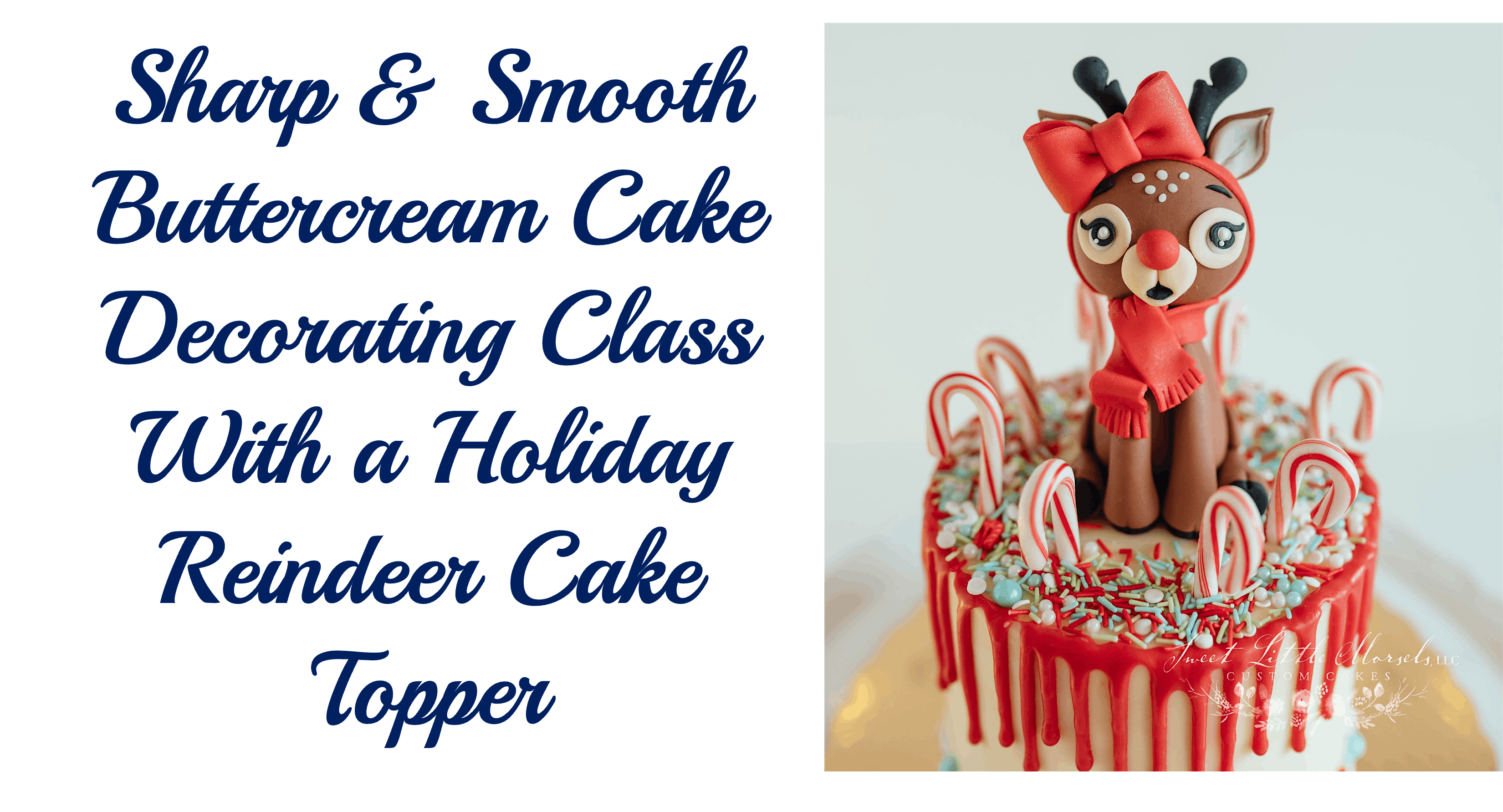 Sharp and Smooth Holiday Reindeer Cake Decorating Class