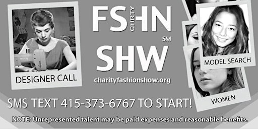 charityfashionshow.org Open Call For Volunteer Staff, Models, Designers