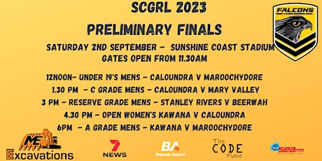 2023 SCGRL Preliminary Finals primary image