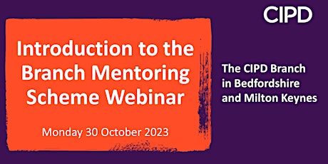 Introduction to the Branch Mentoring Scheme Webinar primary image