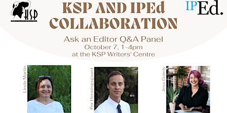 KSP Writers' Centre and IPEd Collaboration - Ask the Editors primary image