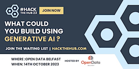 Primaire afbeelding van #HackTheHub Autumn Hackathon 2023 - Belfast
