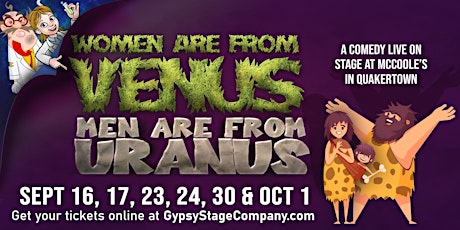 Imagem principal do evento 9/30 Women are from Venus, Men are from Uranus