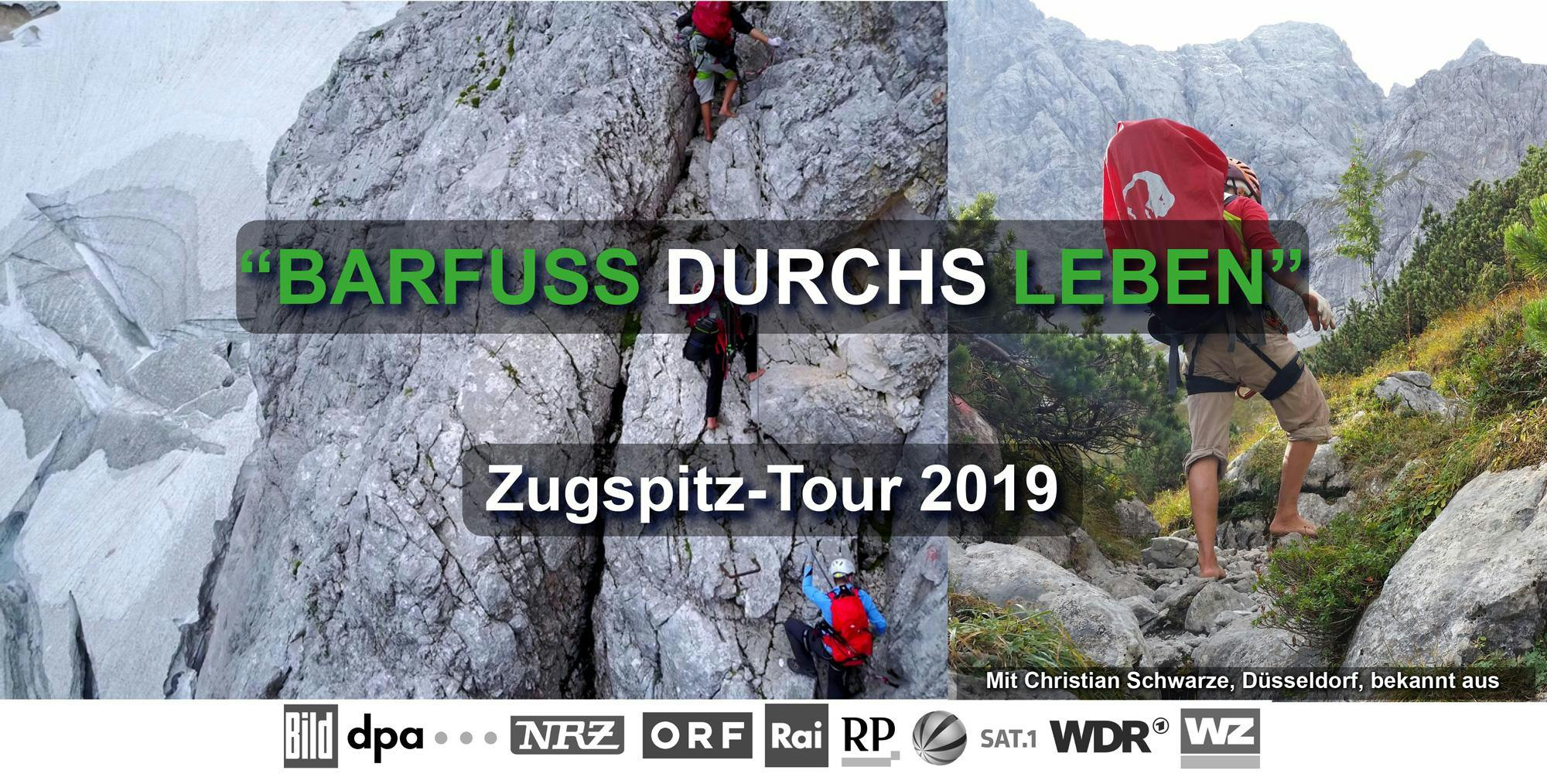 BARFUSS DURCHS LEBEN Zugspitz-Tour 2019