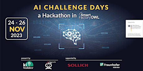 Hauptbild für AI CHALLENGE DAYS - a Hackathon in SmartFactoryOWL