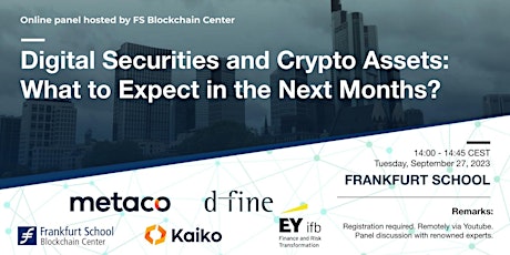 Image principale de Digital Securities and Crypto Assets: What to Expect in the Next Months?