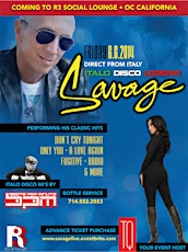 ADVANCE TICKET SYSTEM: LEGENDARY "SAVAGE" LIVE ON STAGE @R3 SOCIAL LOUNGE primary image