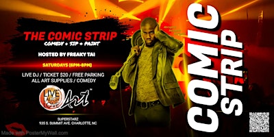 WEEKEND: The Comic Strip (Comedy + Sip & Paint) primary image