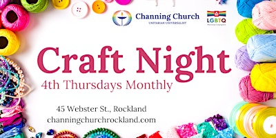 Primaire afbeelding van Craft Night - 4th Thursdays Monthly