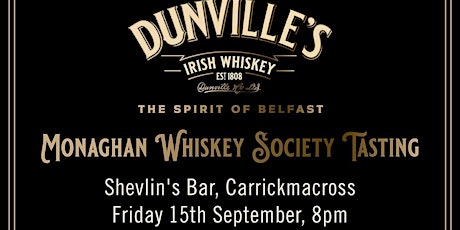 MWS Dunvilles Irish Whiskey Tasting primary image