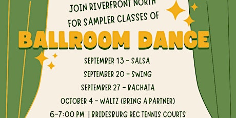 Image principale de Ballroom Dance Sampler Classes