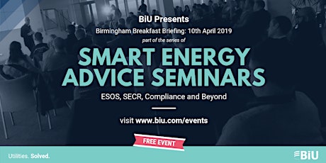 Free SECR & ESOS Smart Energy Advice Roadshow by BiU: Birmingham Event  primary image