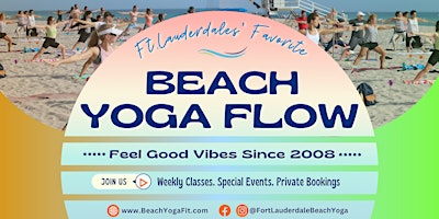 Image principale de Beach Yoga Sundays Flow ♥ Ft Lauderdale since 2008