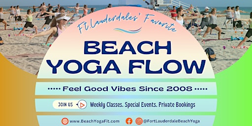 Imagem principal de Beach Yoga Sundays Flow ♥ Ft Lauderdale since 2008