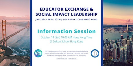 Primaire afbeelding van Educator Exchange & Social Impact Leadership Information Session