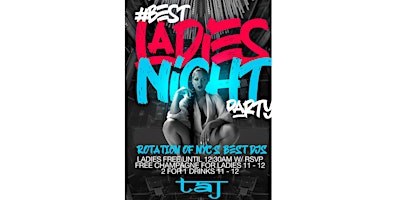 Best Ladies Night Party Each and Every Saturday in NYC primary image