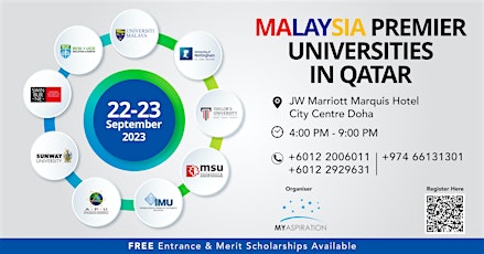 Imagen principal de EDUCATION MALAYSIA FAIR IN QATAR - SEPTEMBER 2023 EDITION