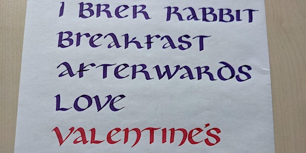 Calligraphy Next Steps - Uncial and Gothic- Arnold Library-Adult Learning