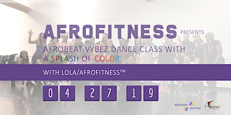Afrobeat Dance Class: With a Splash of Color primary image