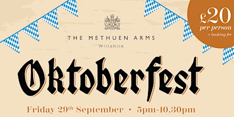 Image principale de Oktoberfest at The Methuen Arms