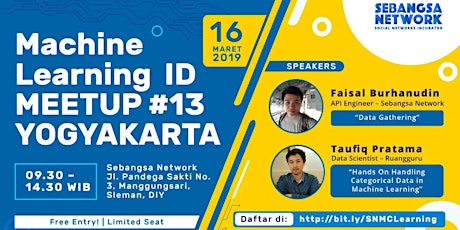 Machine Learning ID Meetup #13 - Yogyakarta primary image