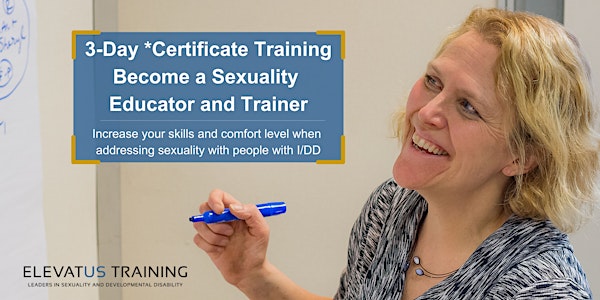 Becoming a Sexuality Educator and Trainer - October 9-11, 2024