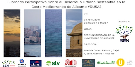 Imagen principal de II Jornada Desarrollo Urbano sostenible en la costa Mediterránea Alicante