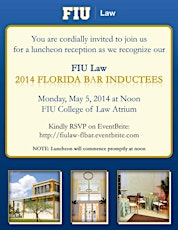 FIU Law Florida Bar Inductees Lucheon/Reception primary image