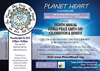 8th Annual World Peace Earth Day Celebration primary image